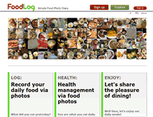 Tablet Screenshot of foodlog.jp